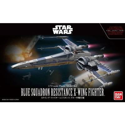 STAR WARS 1/72 BLUE SQUADRON RESISTANCE X-WING FIGHTER