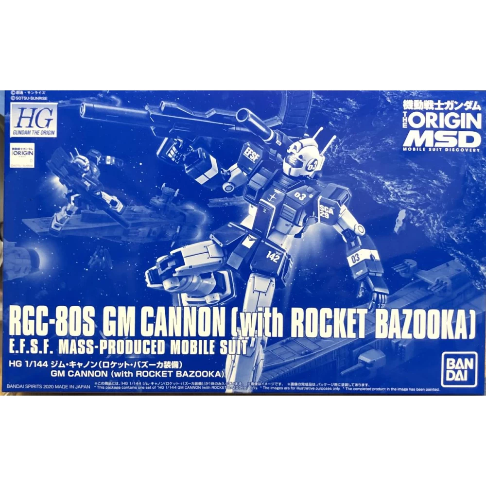 HGGTO 1/144 GM CANON (WITH BAZOOKA)