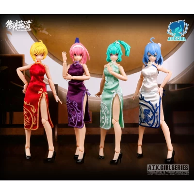A.T.K GIRL :  FOUR MYSTICAL BEASTS QIPAO ACCESSORIES SET