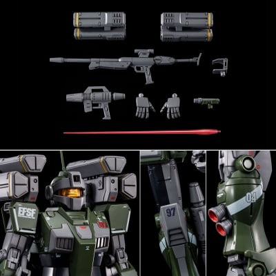 HG 1/144 RGM-79SC GM SNIPER CUSTOM (WITH MISSILE LAUNCHER)