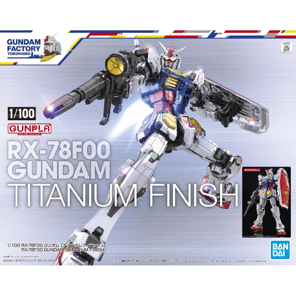 1100 RX-78F00 GUNDAM TITANIUM FINISH [Gundam Factory YOKOHAMA] box art