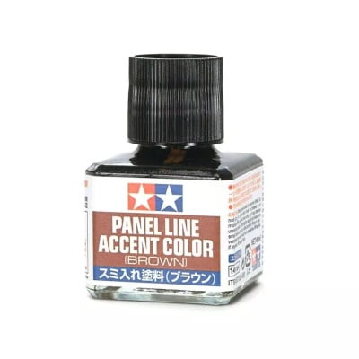 tamiya panel line accent color brown bottle