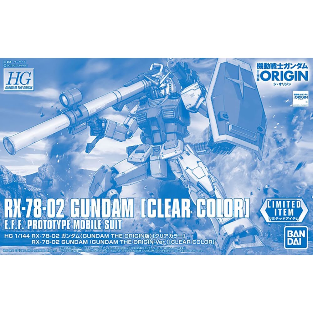 HGGTO 1/144 RX-78-02 Gundam The Origin Ver. [Clear Color]
