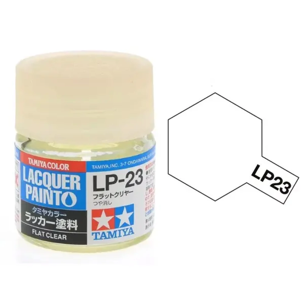 Paint in a 10 ml pot for model making Lacquered paint - Flat clear - matte varnish Reference LP-23