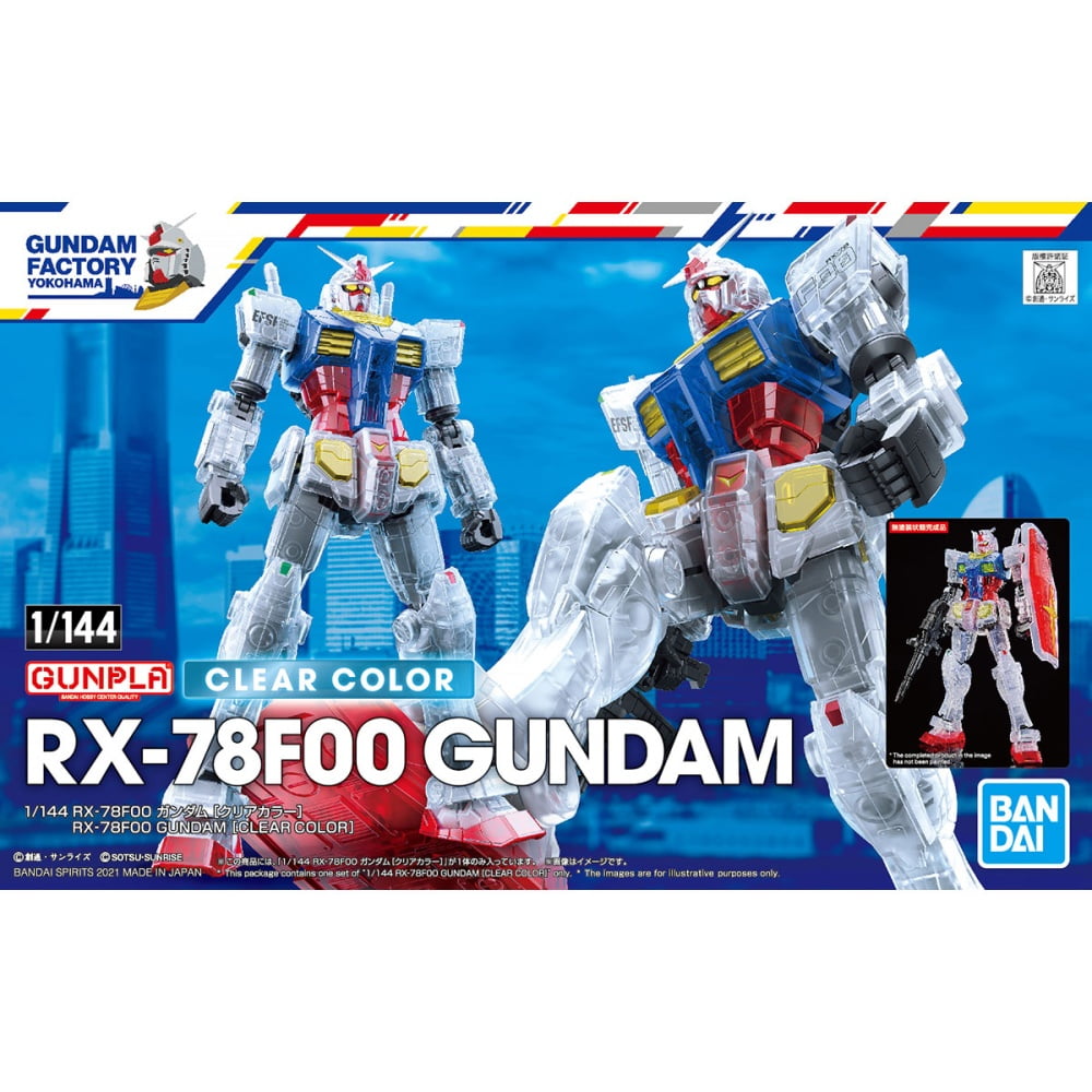 1/144 RX-78F00 Gundam Clear Color box art