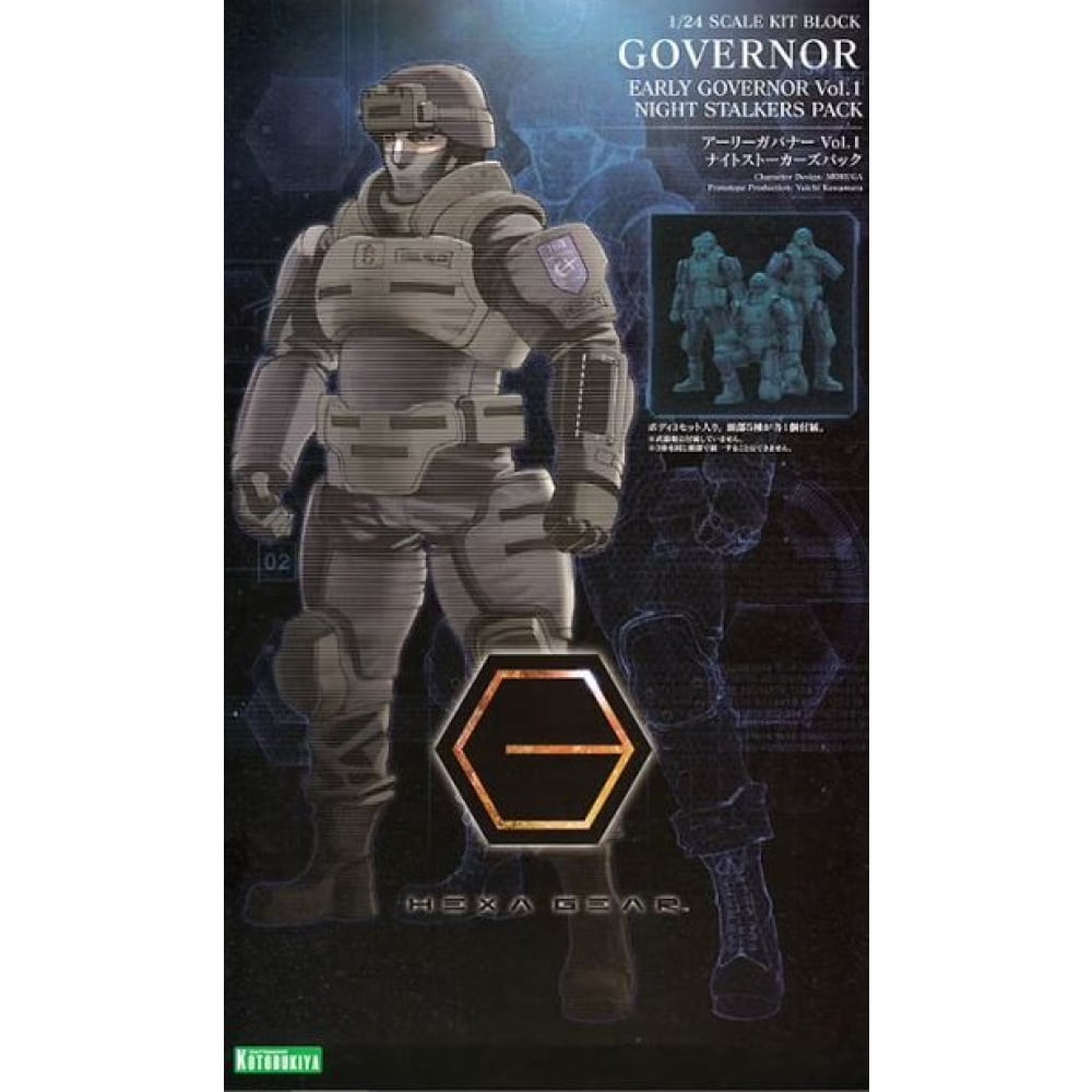 HEXA GEAR 1/24: PACOTE DE EARLY GOVERNOR Vol.1 NIGHT STALKERS
