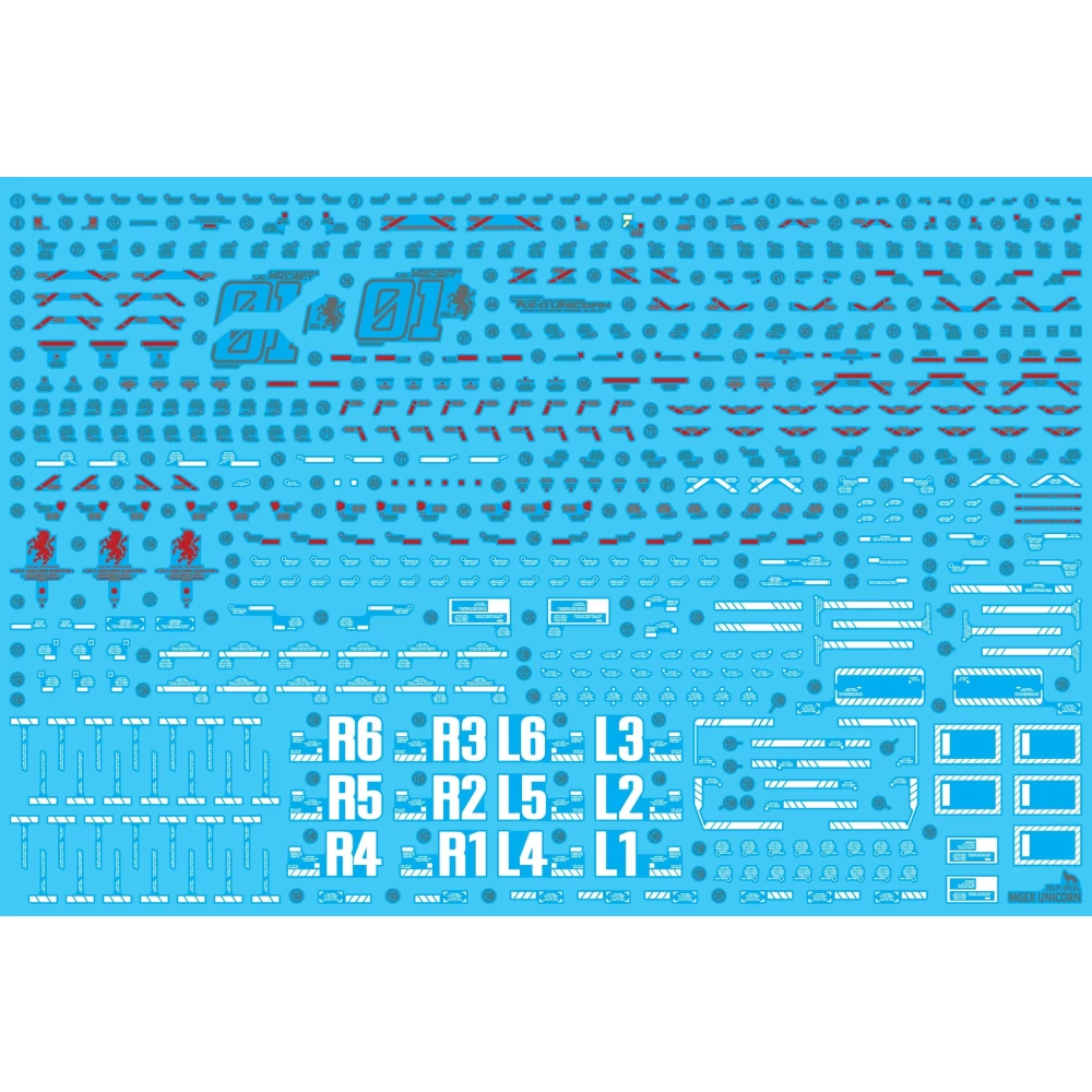 MGEX UNICORN VER.KA HOLO(Poligonal) WATERDECAL