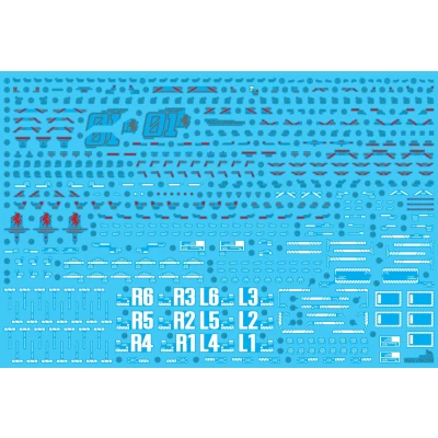 MGEX UNICORN VER.KA HOLO(Poligonal) WATERDECAL