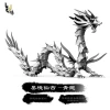 SHENX AZURE DRAGON QINGLONG (BLACK & WHITE IMPROVED VER.) – Image 3