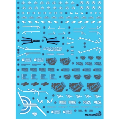 MG TESTAMENT WATER DECAL