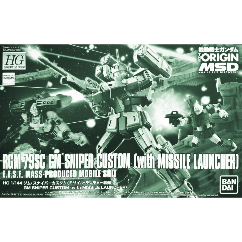 Hg Gm Sniper Custom Rgm Sc With Missile Launcher Rise Of Gunpla