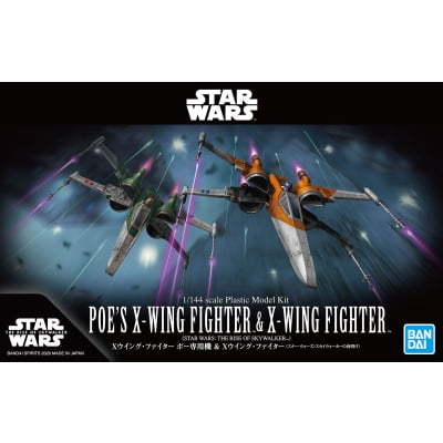 STAR WARS 1-144 POE'S X-WING FIGHTER & X-WING FIGHTER box art
