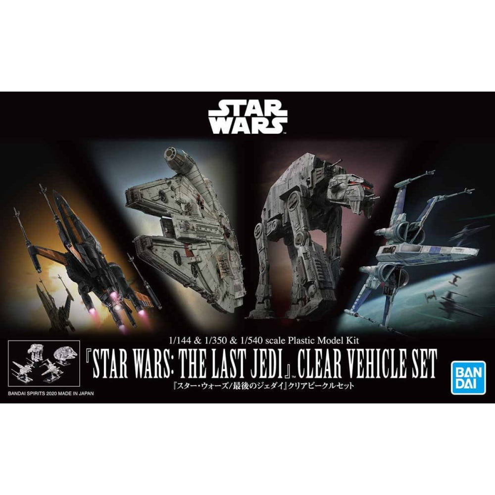 Star Wars: Die letzten Jedi, durchsichtiges Fahrzeugset, Box, Kunst