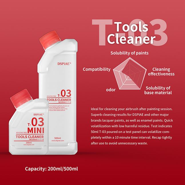 DSPIAE T-03 TOOLS CLEANER 200ml