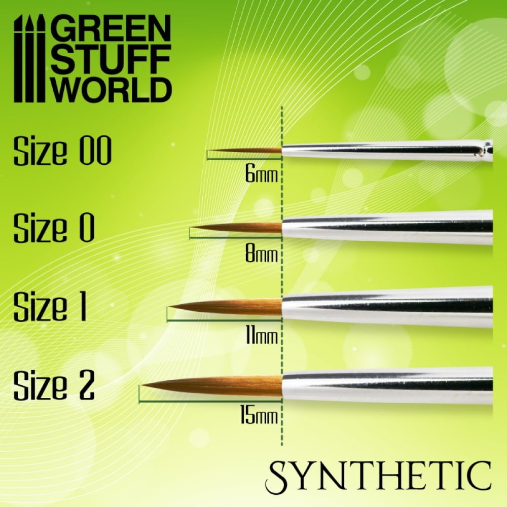 GSW GREEN SERIES Set de Pinceaux Synthétiques