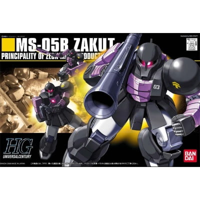 HG 1/144 068 ZAKU I BLACK TRI STARS