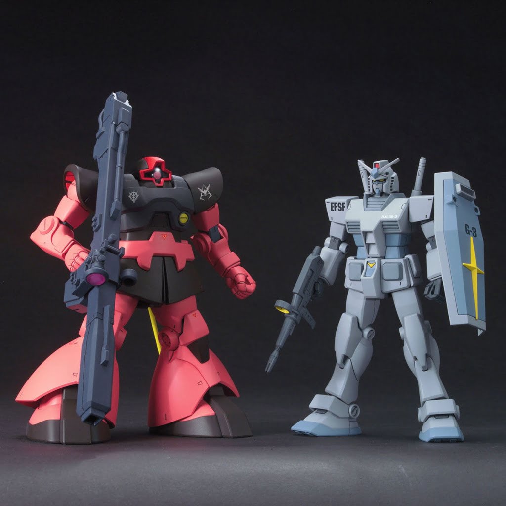 HGUC 1/144 G3 Gundam + Char's Rick Dom (RX-78-3 Gundam + MS-09RS Rick ...