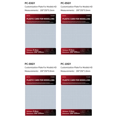 DSPIAE PC-GY Customization plate for models (carte plastique)