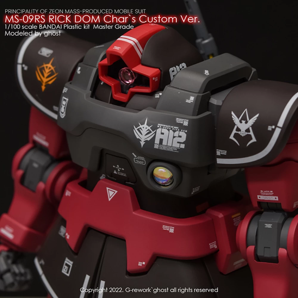 G-Rework MG MS-09RS 1.5 CHAR'S RICK DOM – Image 8