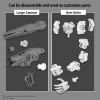 30MM 1/144 - OPTION PARTS SET 11 - LARGE CANNON & ARM UNIT