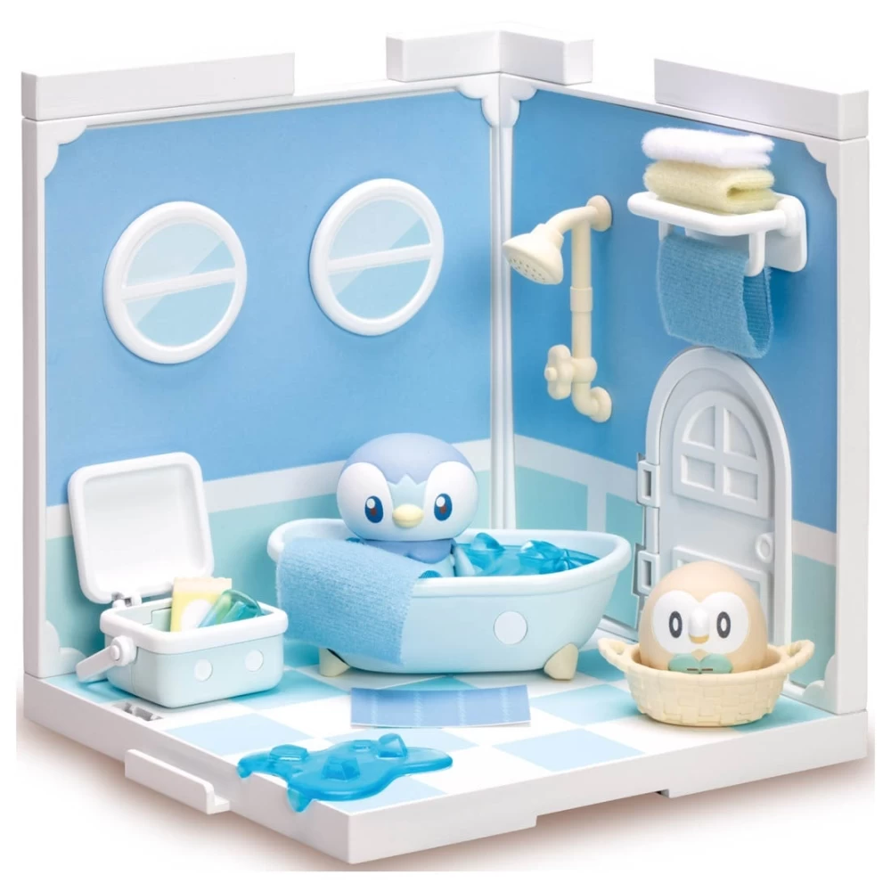 POKEMON POKE PEACE HOUSE BATHROOM PIPLUP & ROWLET