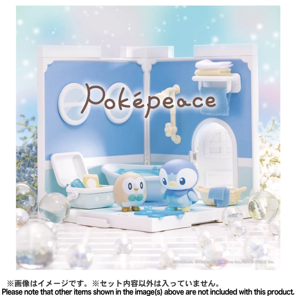 POKEMON POKE PEACE HOUSE BATHROOM PIPLUP & ROWLET