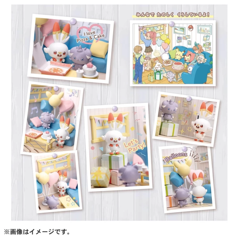 POKEMON POKE PEACE HOUSE LOUNGE SCORBUNNY & ESPURR