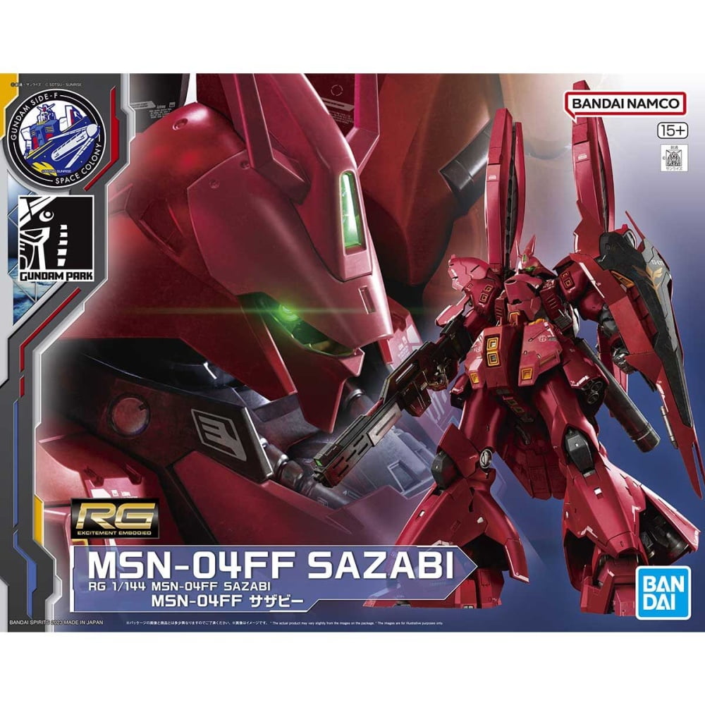 RG 1/144 Arte da caixa MSN-04FF Sazabi (Gundam SIDE-F ver.)