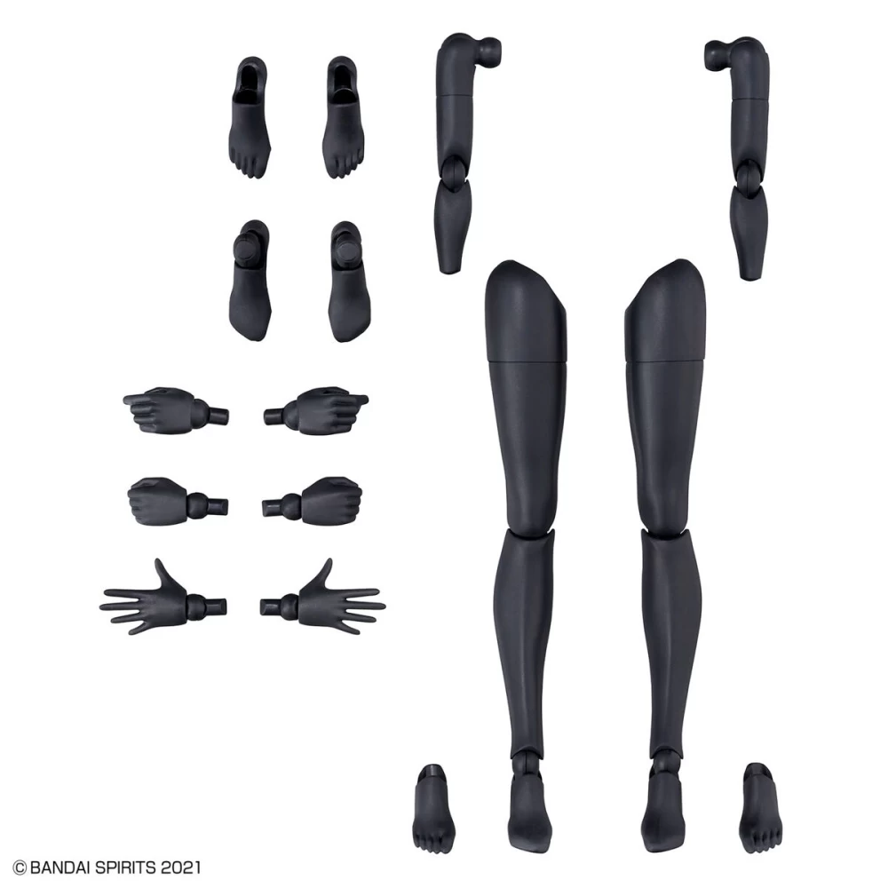30MS OPTION BODY PARTS ARM & LEG PARTS (WHITE/BLACK)