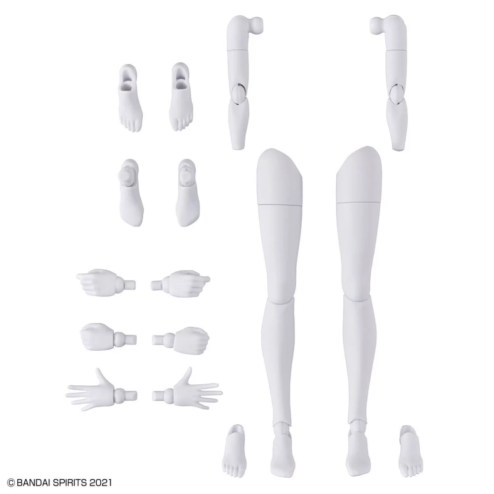 30MS OPTION BODY PARTS ARM & LEG PARTS (WHITE/BLACK)