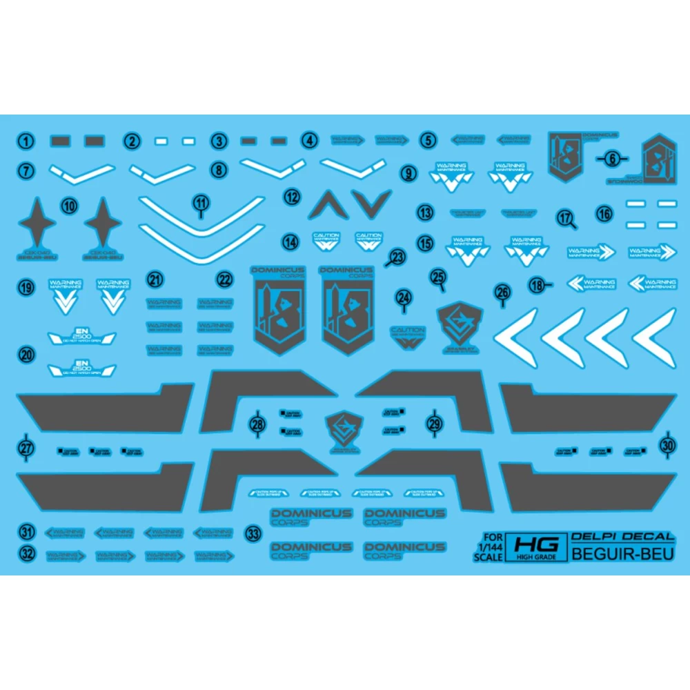 HG BEGUIR-BEU WATER DECAL