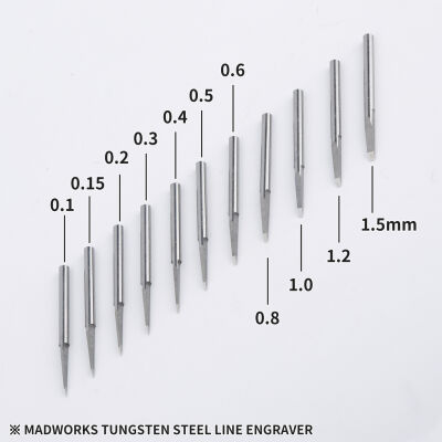 MADWORKS : TUNGSTEN STEEL LINE ENGRAVERS ( SCRIBERS )